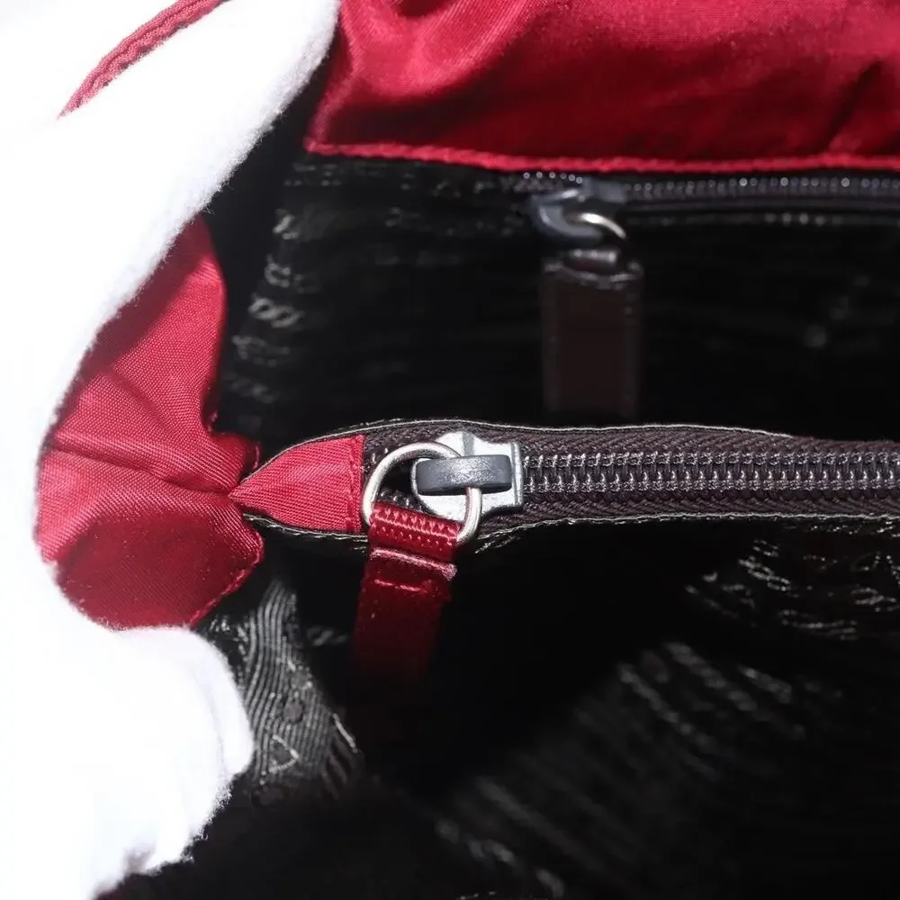 Prada Nylon Tote Bag Red